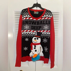 Spencer’s Ugly naughty Christmas sweater sz XXL